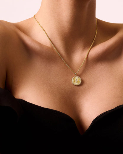 Zivarri Jewels Guardian Necklace - 14kt Gold Plated Cross Pendant with Twisted Rope Chain