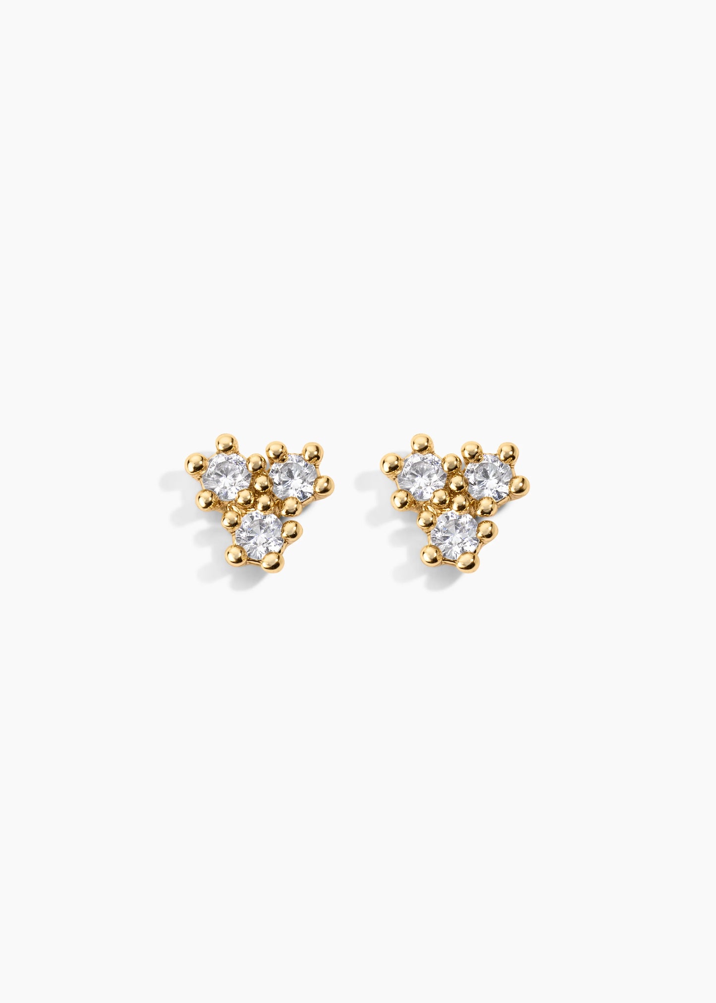 Zivarri Jewels Zoey Studs gold plated stainless steel stud earrings