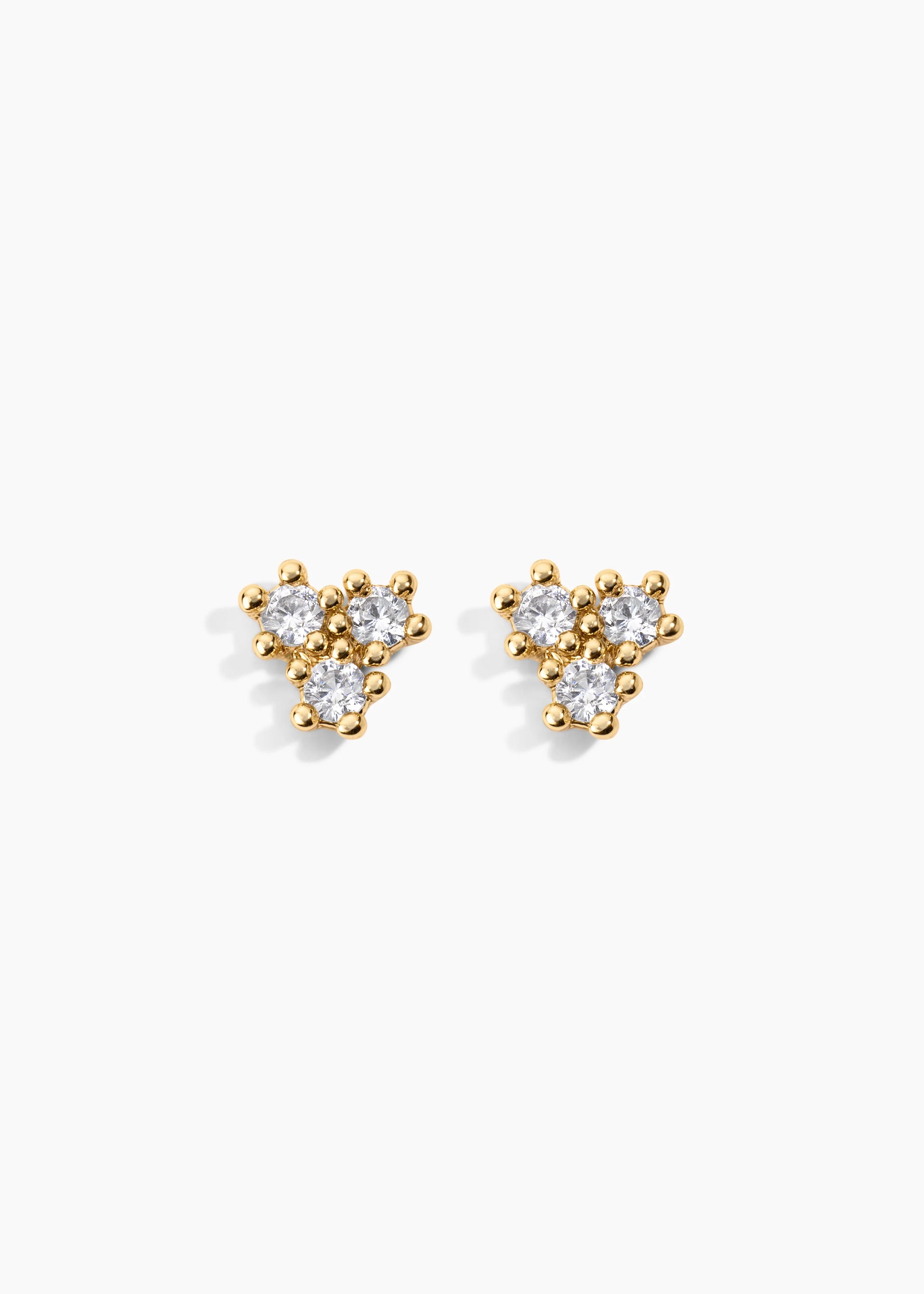 Zivarri Jewels Zoey Studs gold plated stainless steel stud earrings