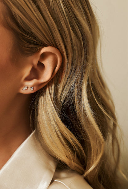 Zivarri Jewels Zoey Studs - 14kt Gold Plated Stainless Steel Earrings
