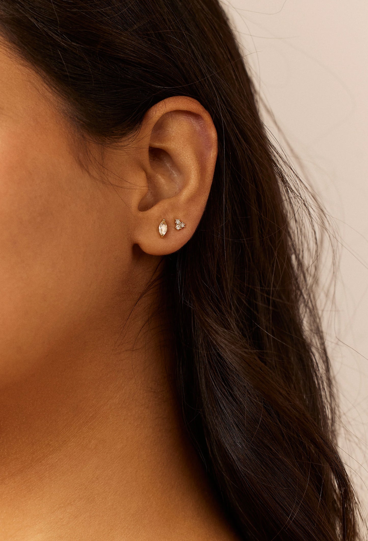 Zivarri Jewels Zoey Studs - 14kt Gold Plated Stainless Steel Earrings